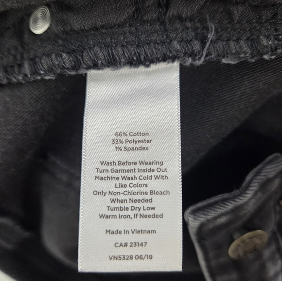 Talbots Flawless Five Pocket High-Rise Barely Boot Women's Black Jeans Size 16 - Picture 8 of 9